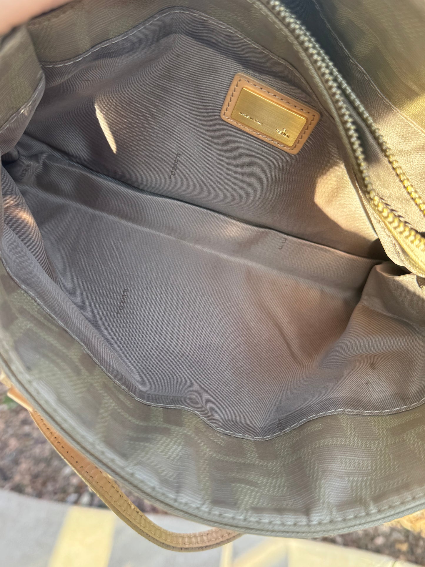 Pre-Owned Fendi Zucca Canvas Tote Handbag