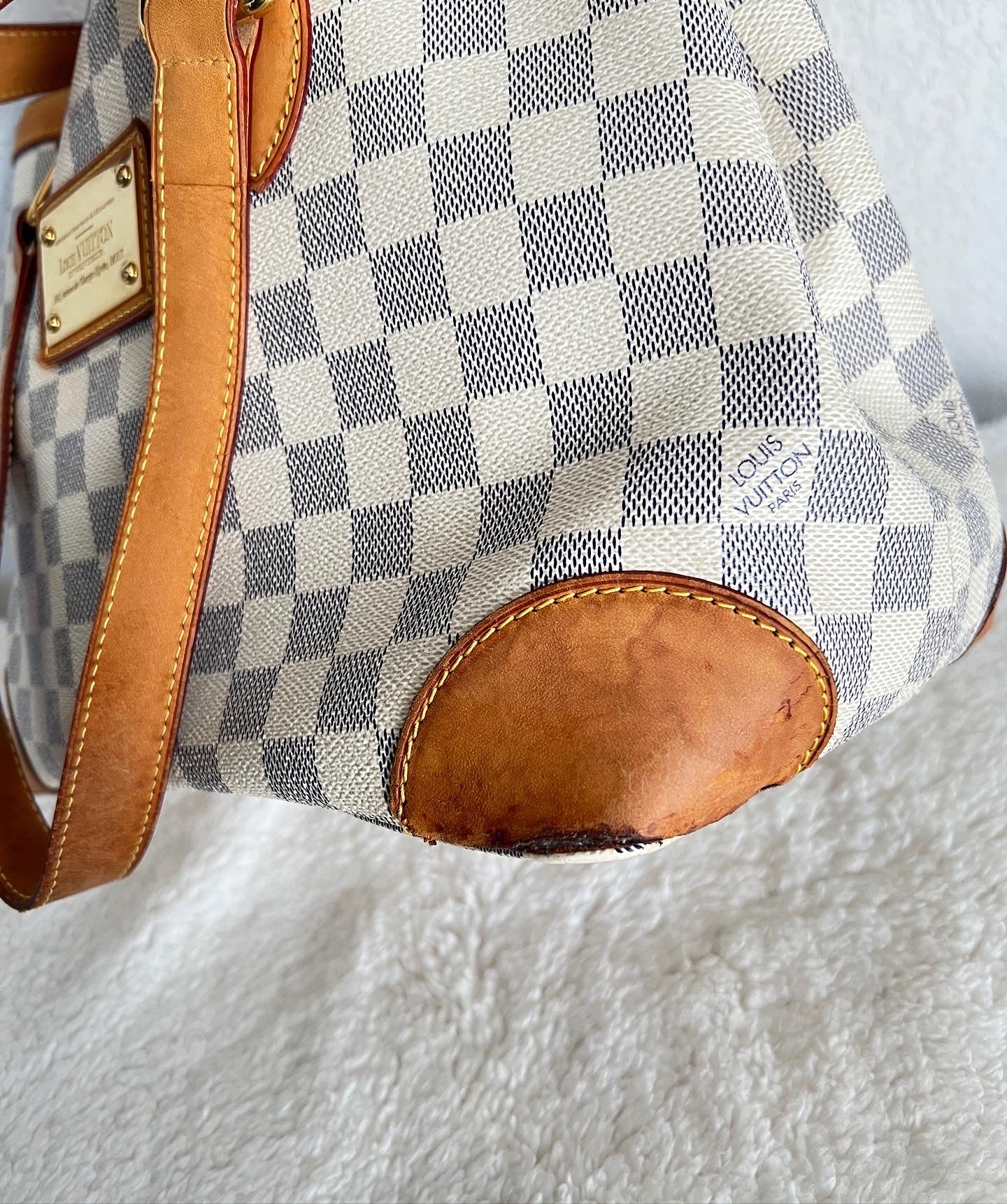 Pre-owned Louis Vuitton Hampstead PM Damier Azur