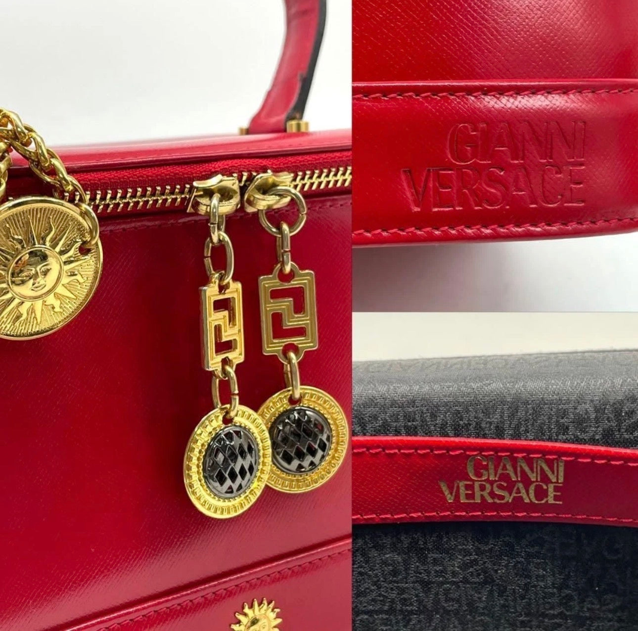 Pre-Owned Versace  Sunburst Vanity Bag