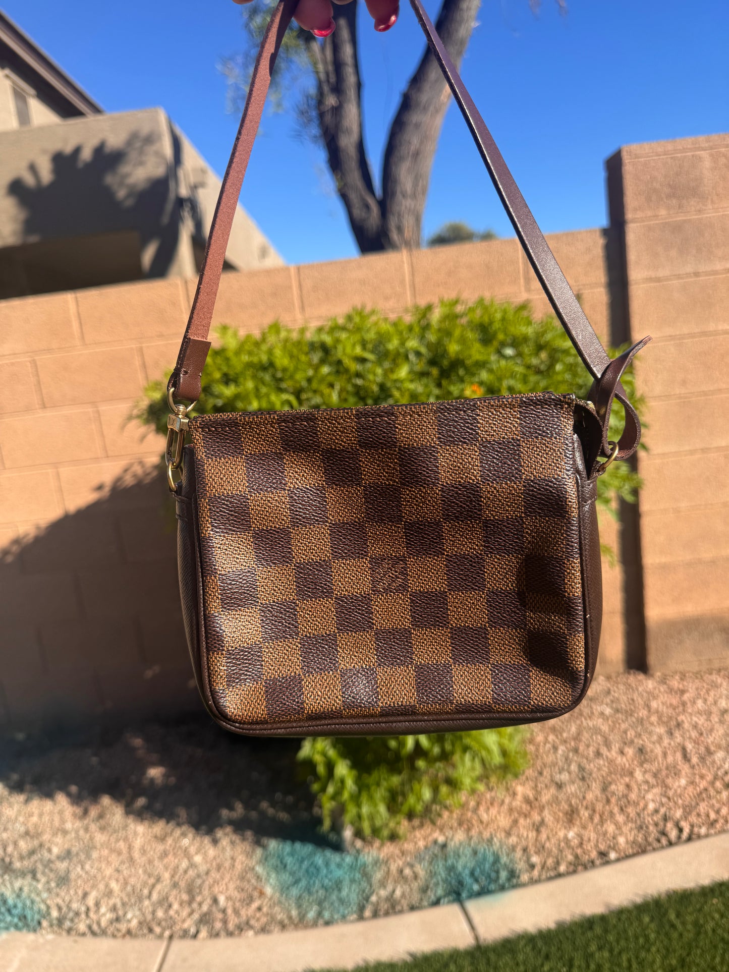 Pre-Owned  Louis Vuitton Damier Ebene Trousse Pochette handbag