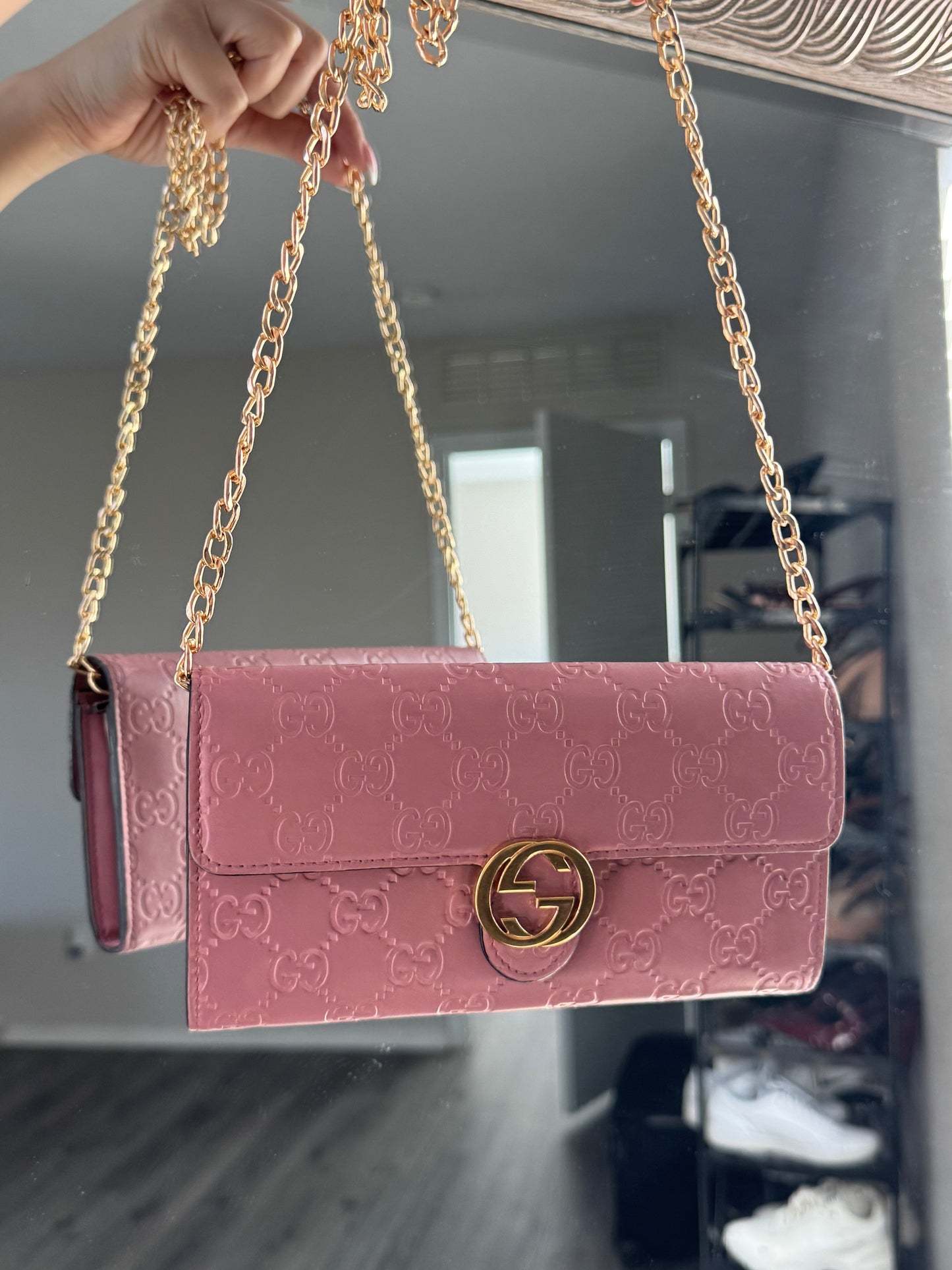 Pre-Owned GUCCI Guccissima Icon Wallet Crossbody Bag