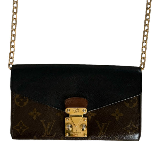 Pre- Owned Louis Vuitton Pallas Wallet On Chain Crossbody Bag