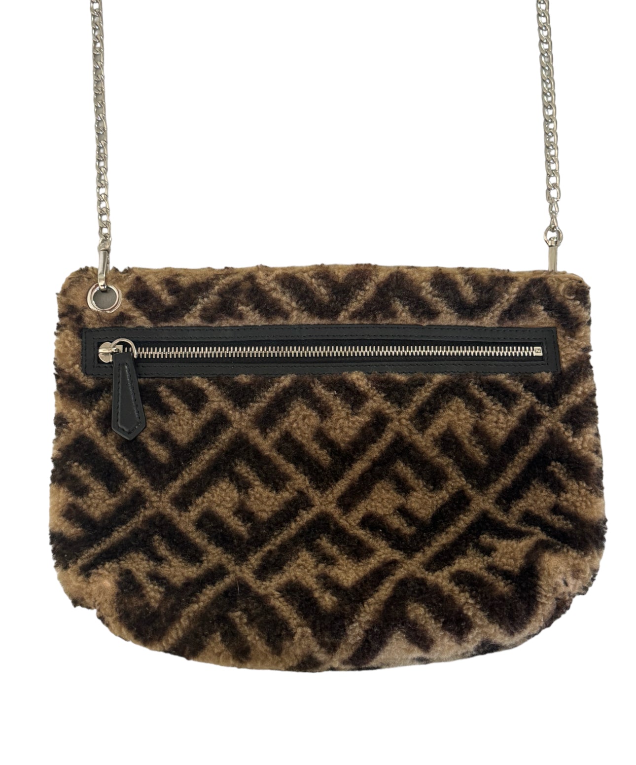 Pre-owned Fendi Zucca Pochette Bag