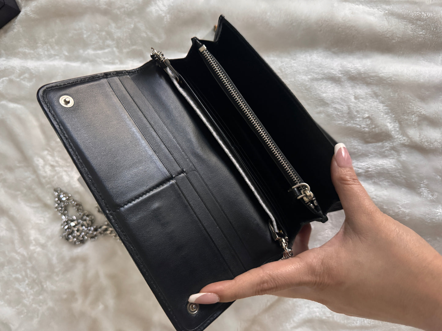 Pre-Owned Prada Diagramme Wallet On Chain