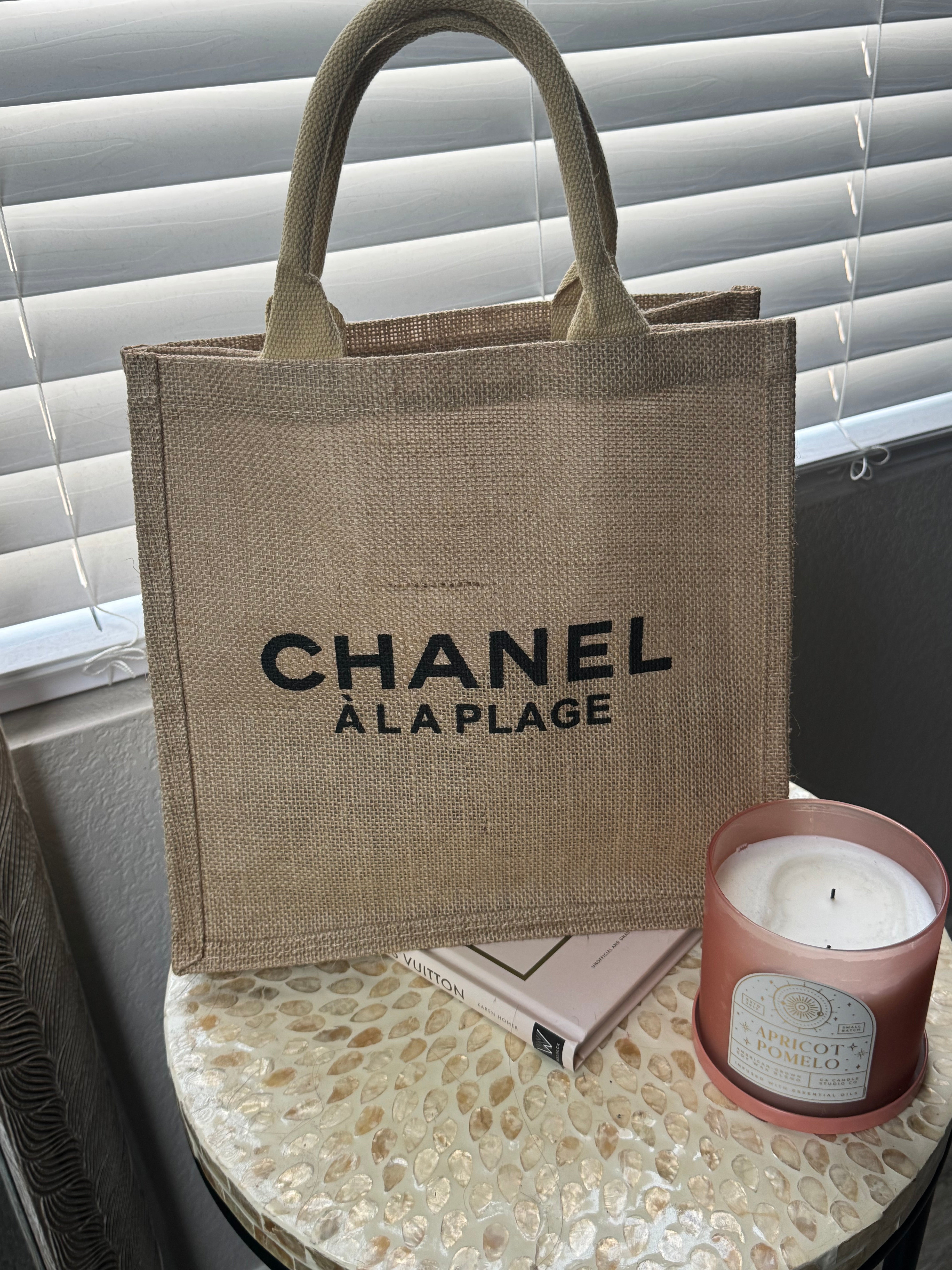 CHANEL A retailer La Plage Canvas Tote