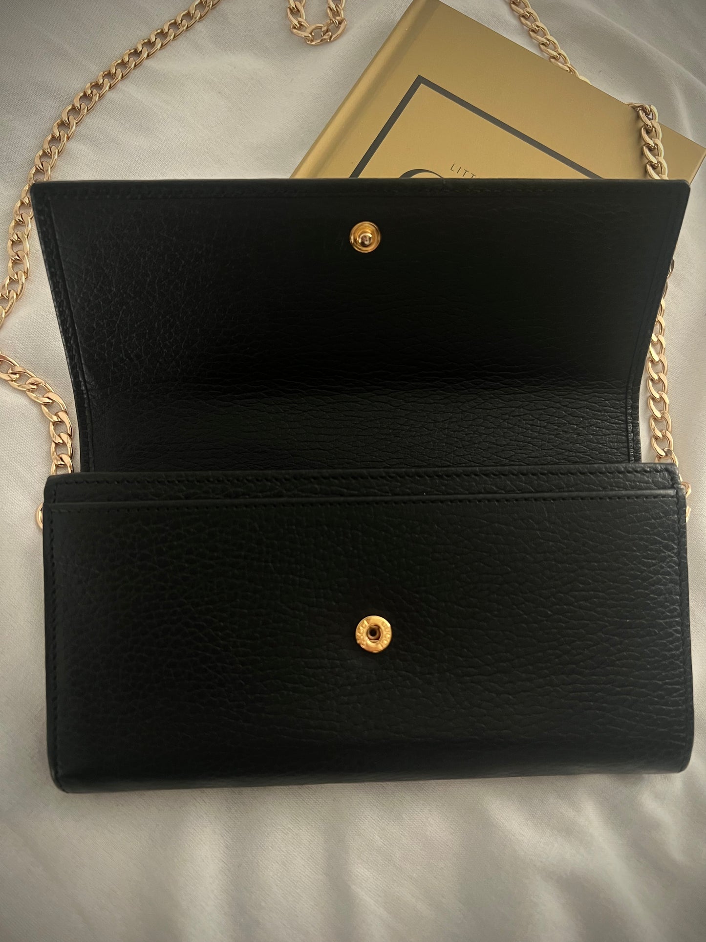 Pre-owned Gucci GG Marmont Wallet On Chain Crossbody Bag