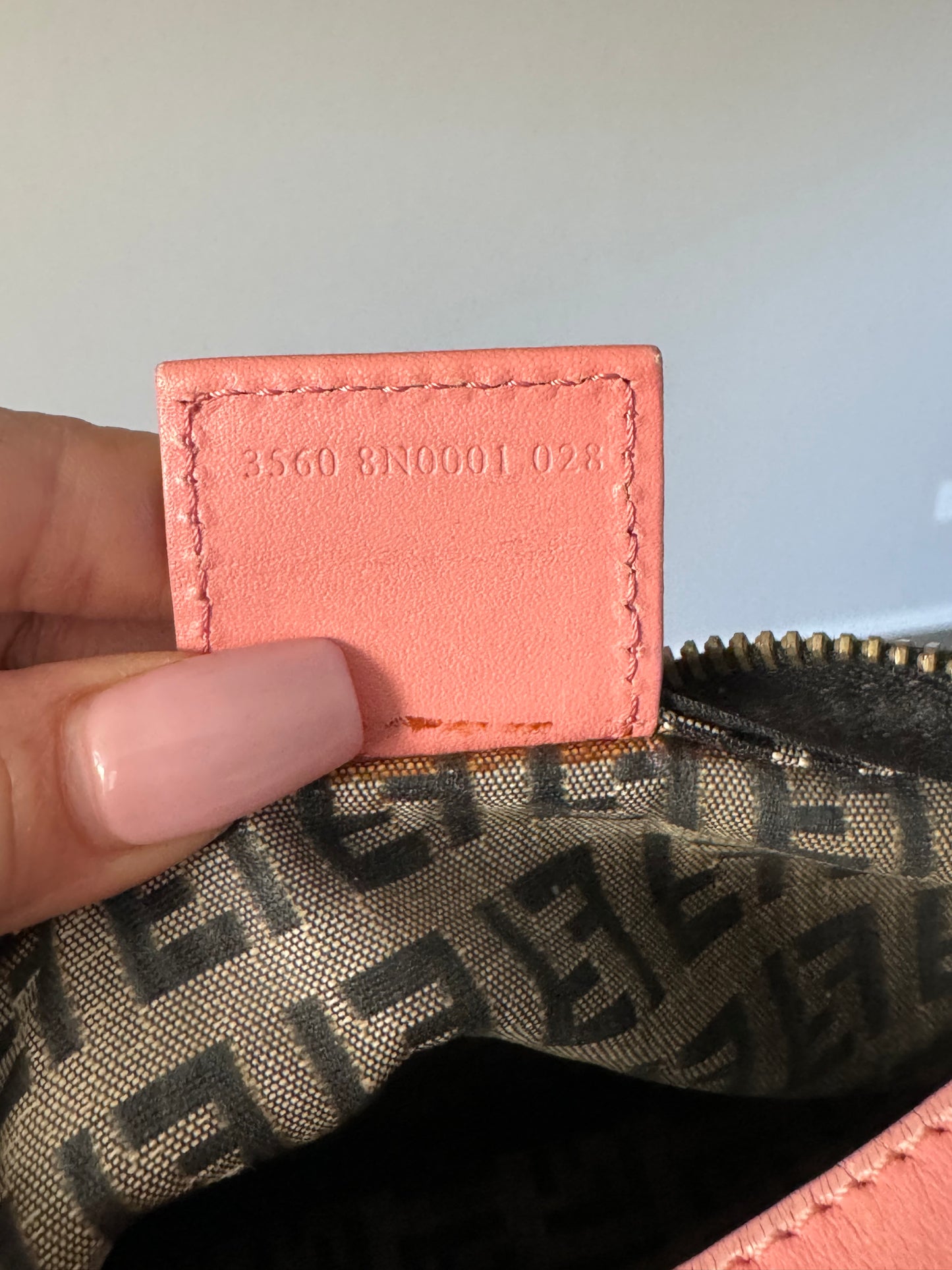 Pre-Owned Fendi Zucca Pouch Bag