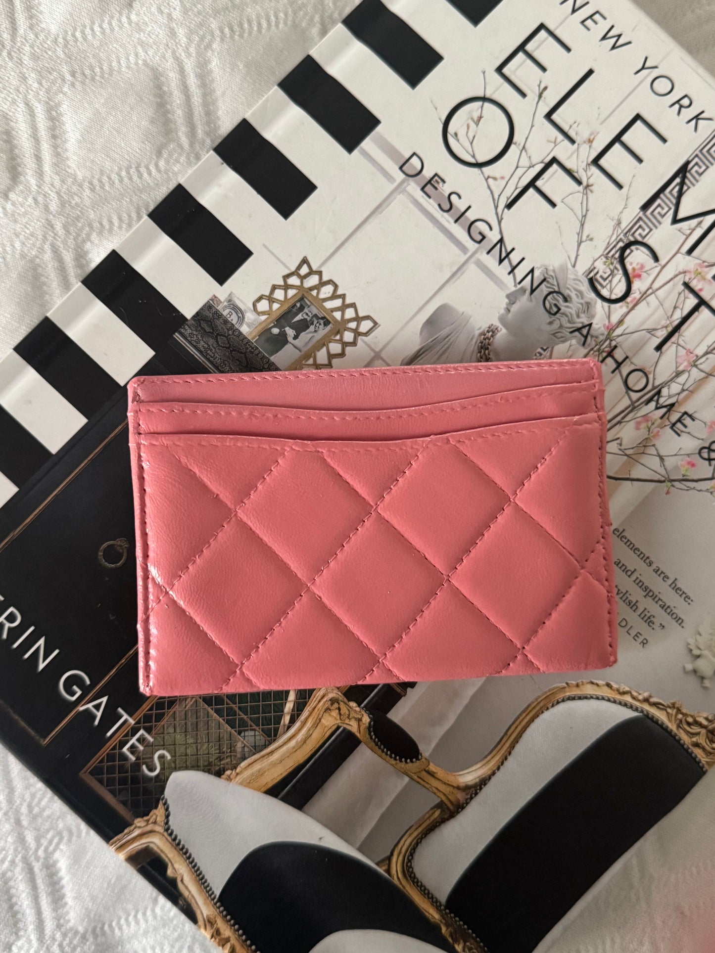 Pre-Owned  Chanel Card Holder -Pink