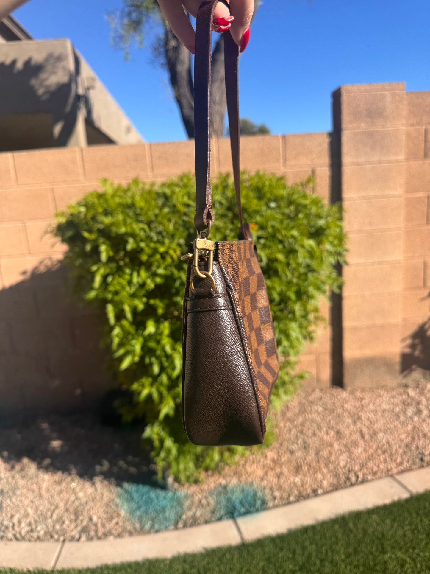 Pre-Owned  Louis Vuitton Damier Ebene Trousse Pochette handbag