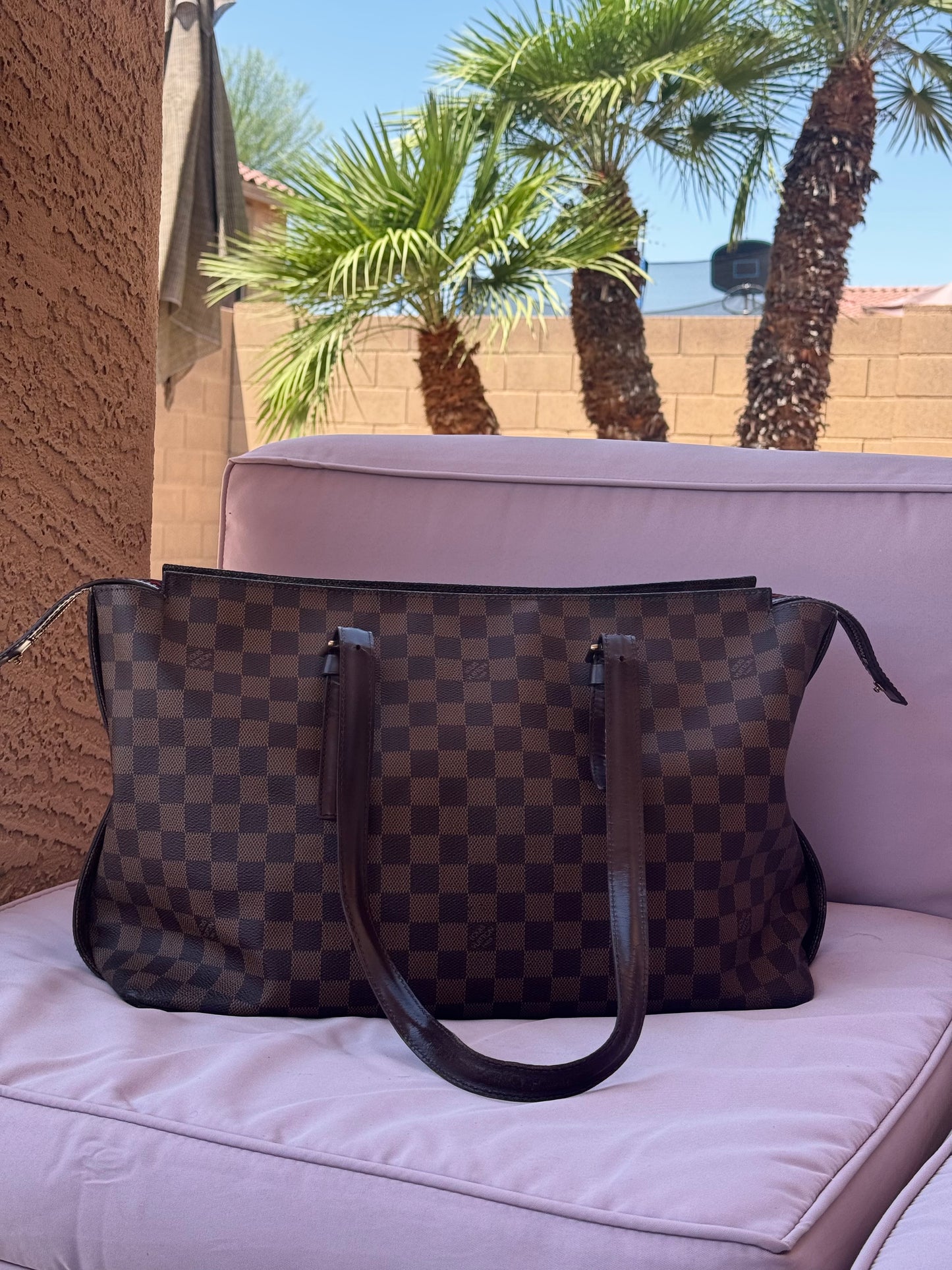 Pre-Owned Louis Vuitton Damier Ebene Chelsea Tote Bag