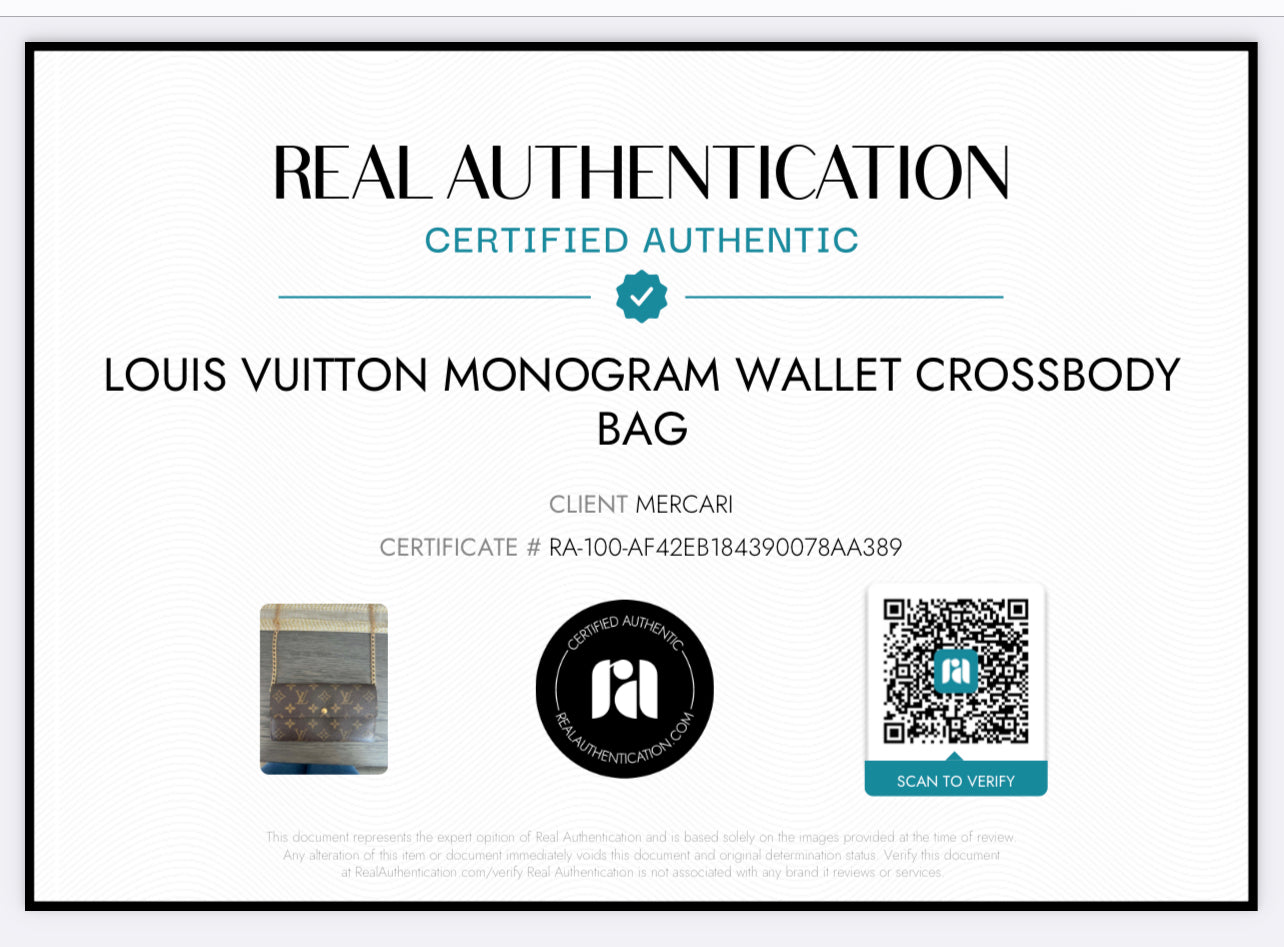 Pre-owned Louis Vuitton Monogram Wallet Crossbody Bag