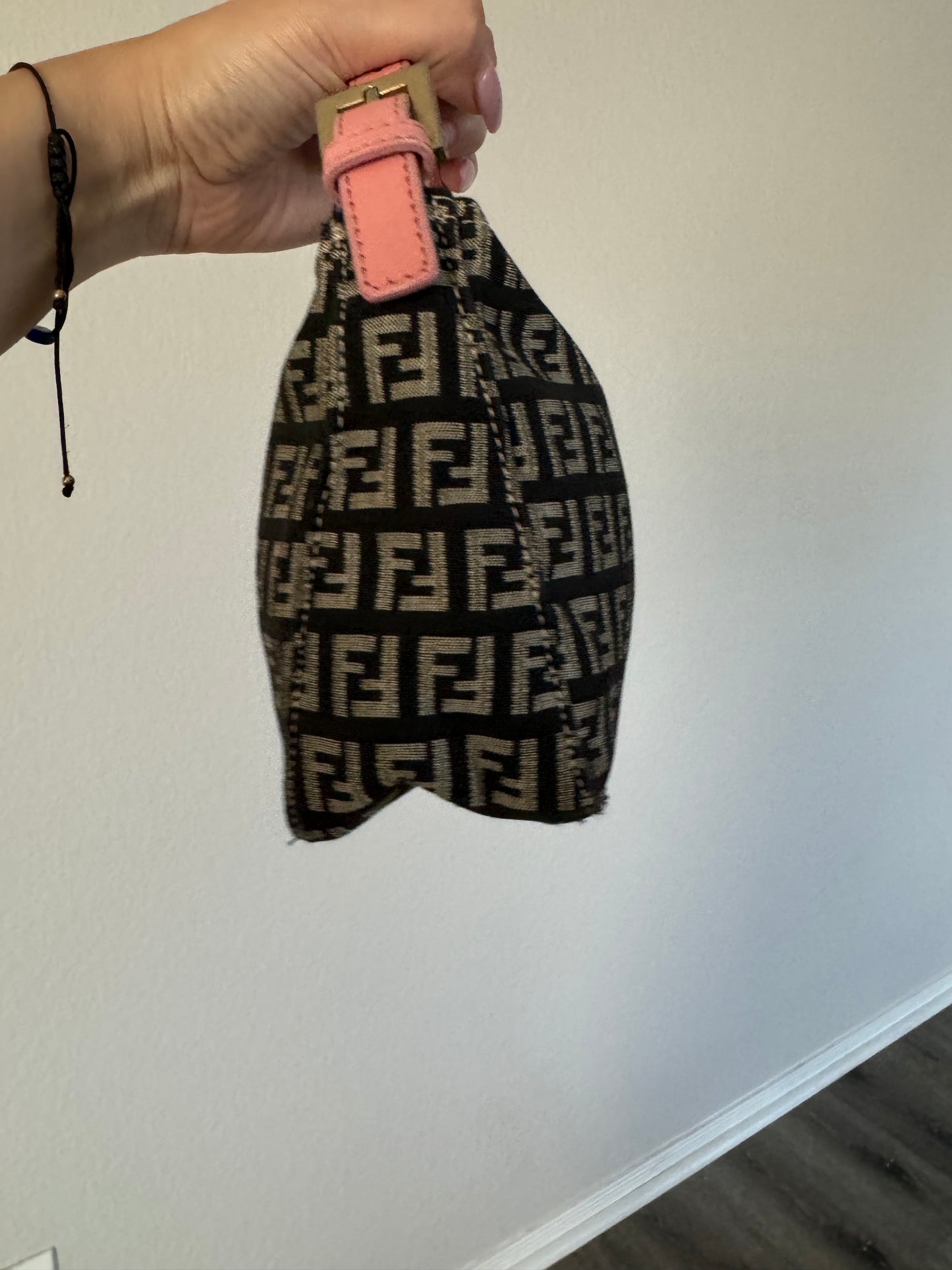 Pre-Owned Fendi Zucca Pouch Bag