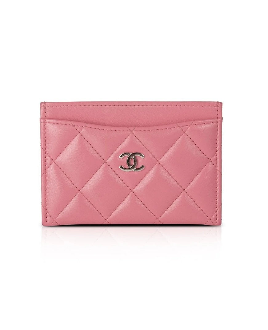 Pre-Owned  Chanel Card Holder -Pink