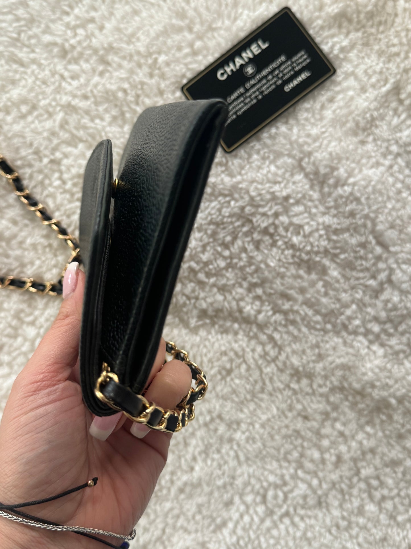 Pre-owned Chanel Caviar Wallet Crossbody Bag