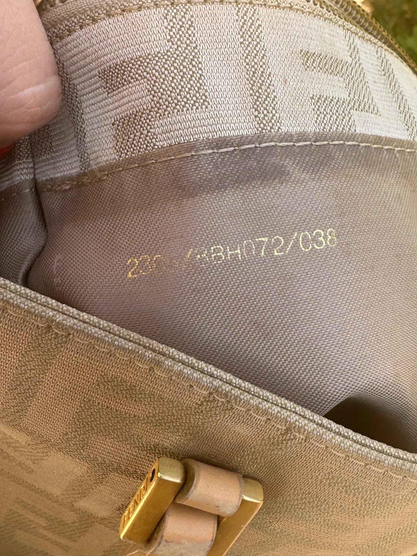 Pre-Owned Fendi Zucca Canvas Tote Handbag