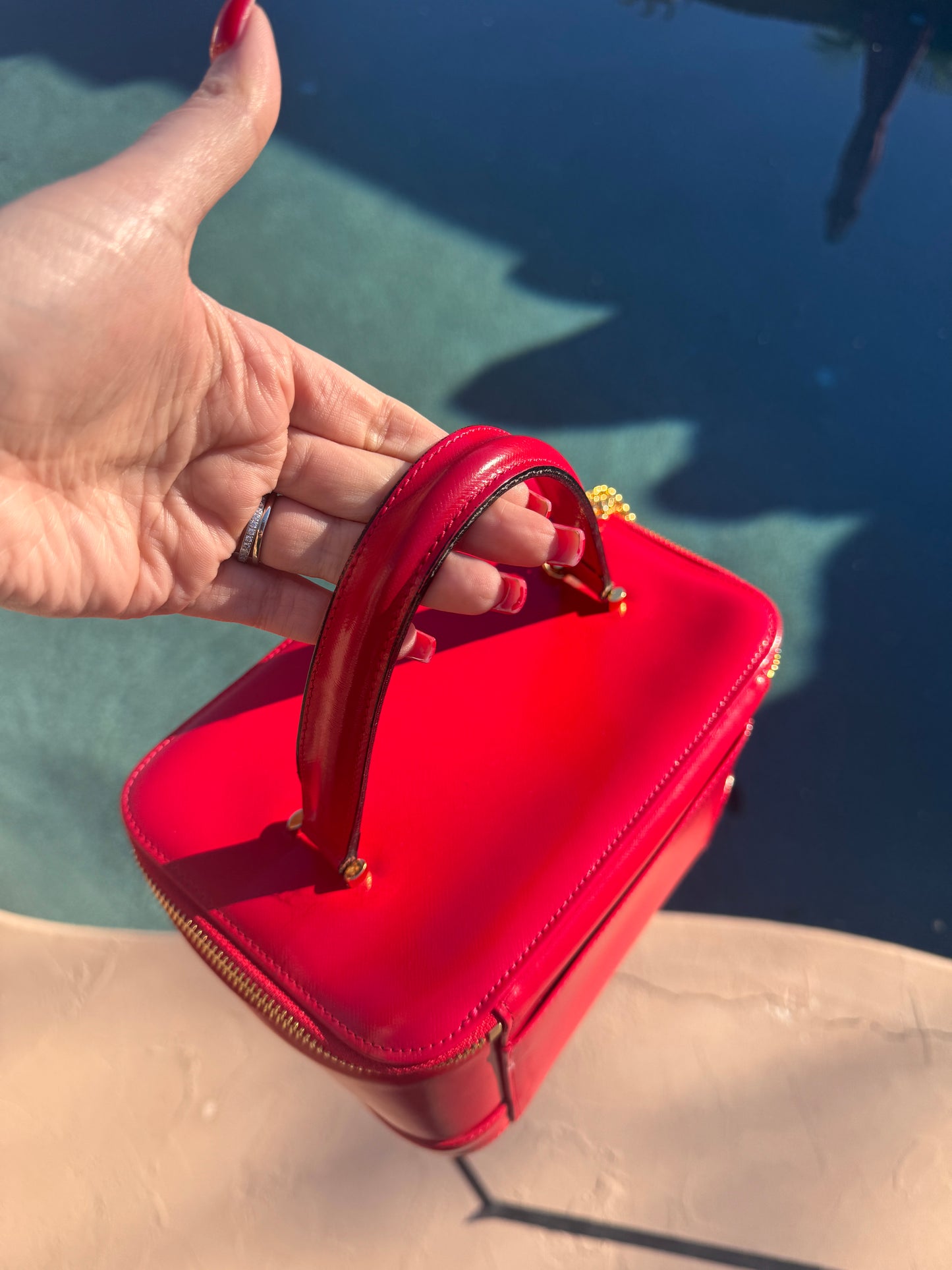 Pre-Owned Versace  Sunburst Vanity Bag