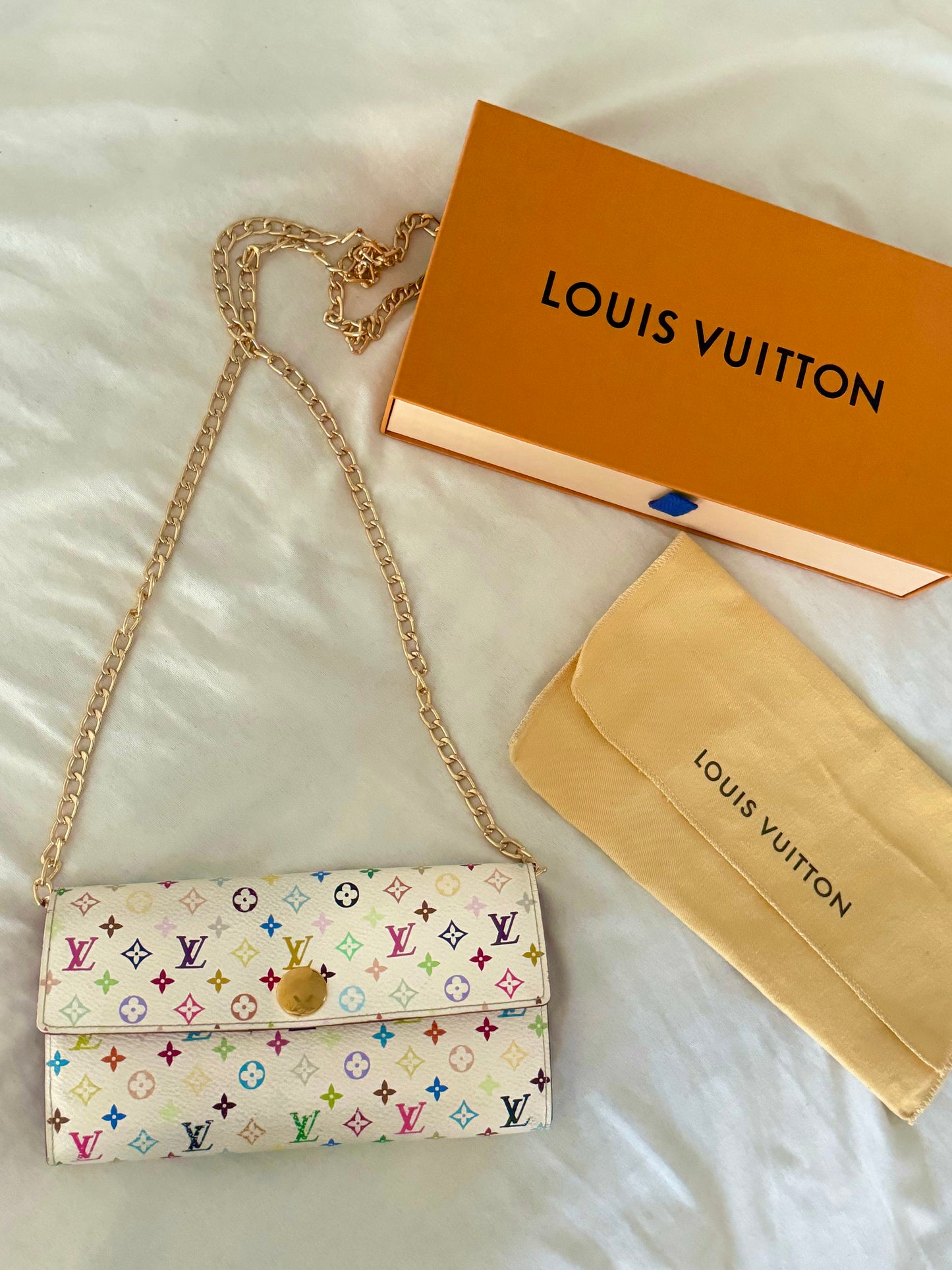 Pre-Owned Louis Vuitton Multicolore Wallet On Chain Crossbody Bag