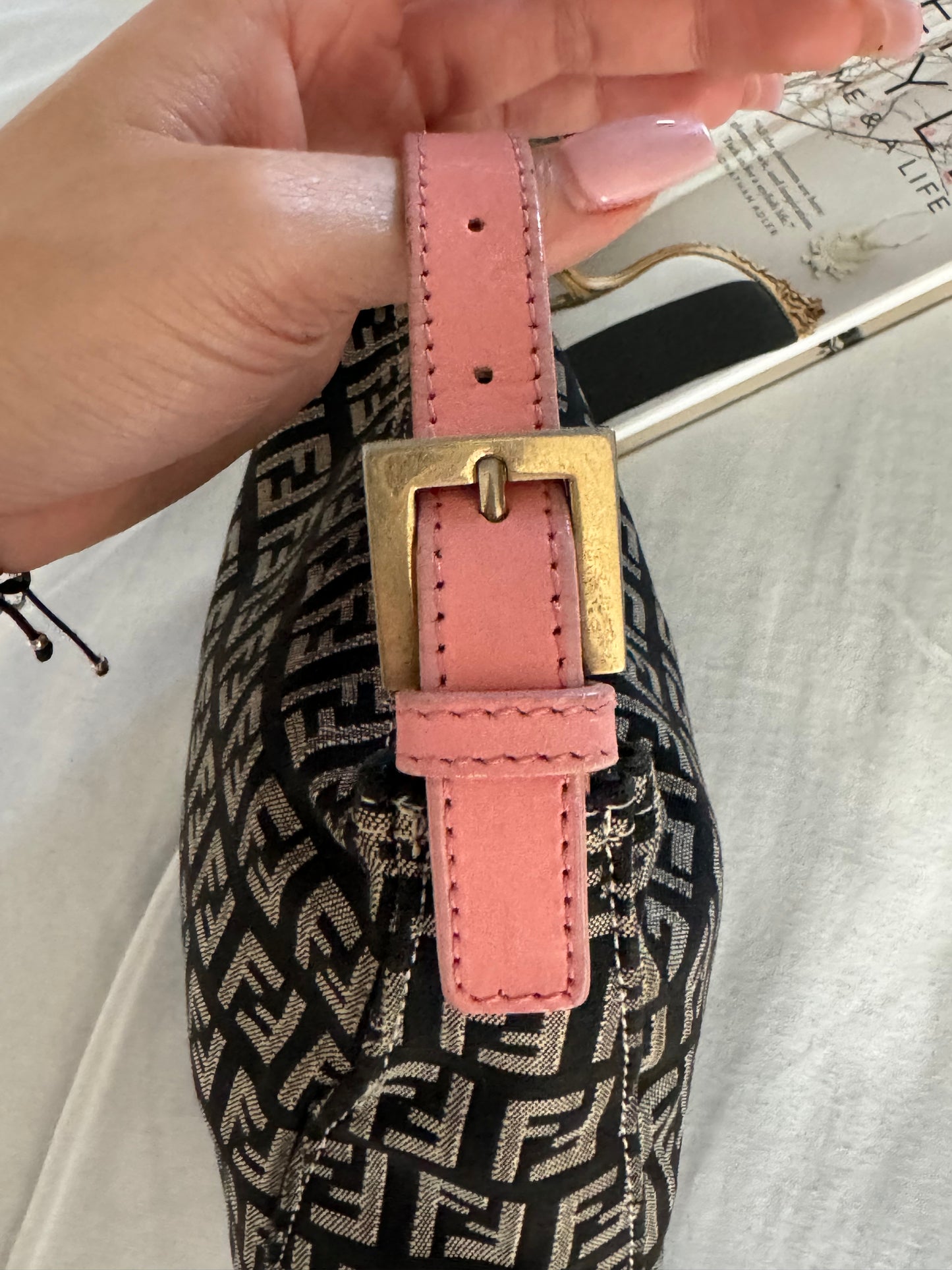 Pre-Owned Fendi Zucca Pouch Bag