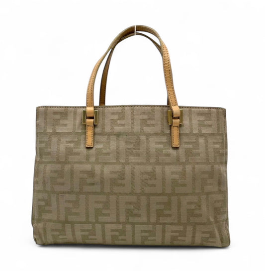 Pre-Owned Fendi Zucca Canvas Tote Handbag