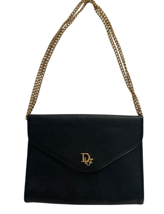 Pre-Owned Dior Chain Leather Crossbody Bag