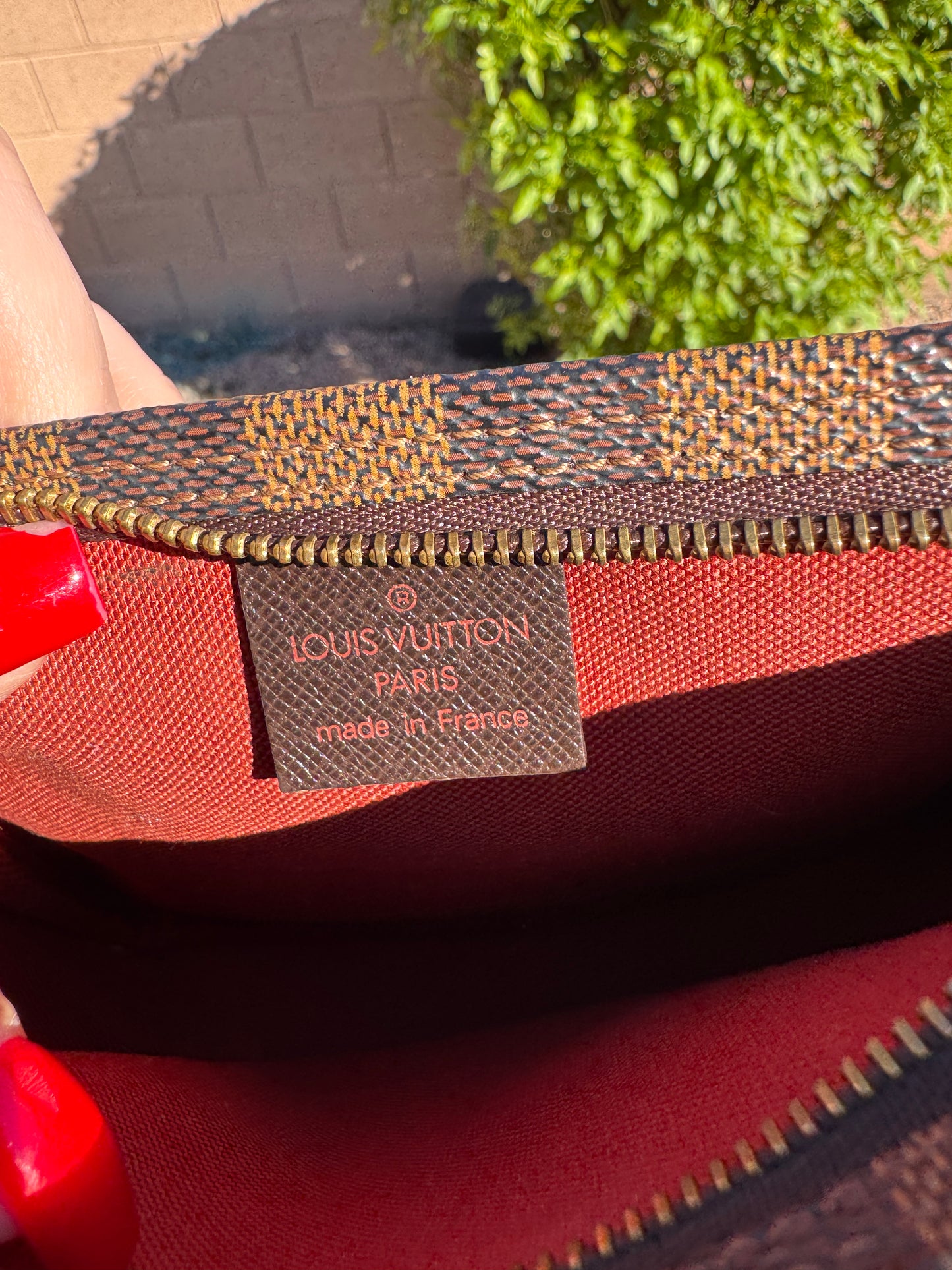 Pre-Owned  Louis Vuitton Damier Ebene Trousse Pochette handbag