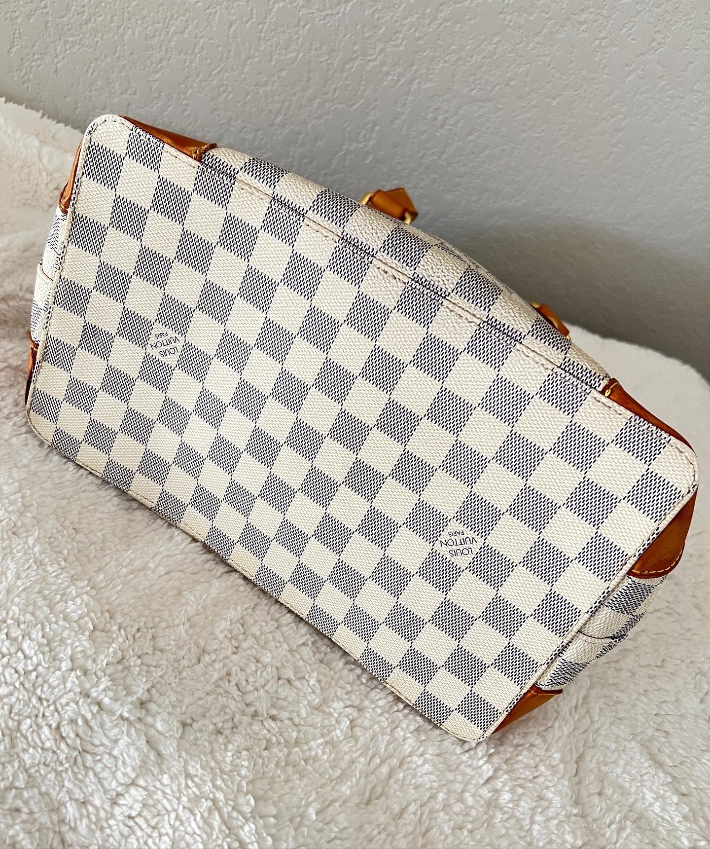 Pre-owned Louis Vuitton Hampstead PM Damier Azur