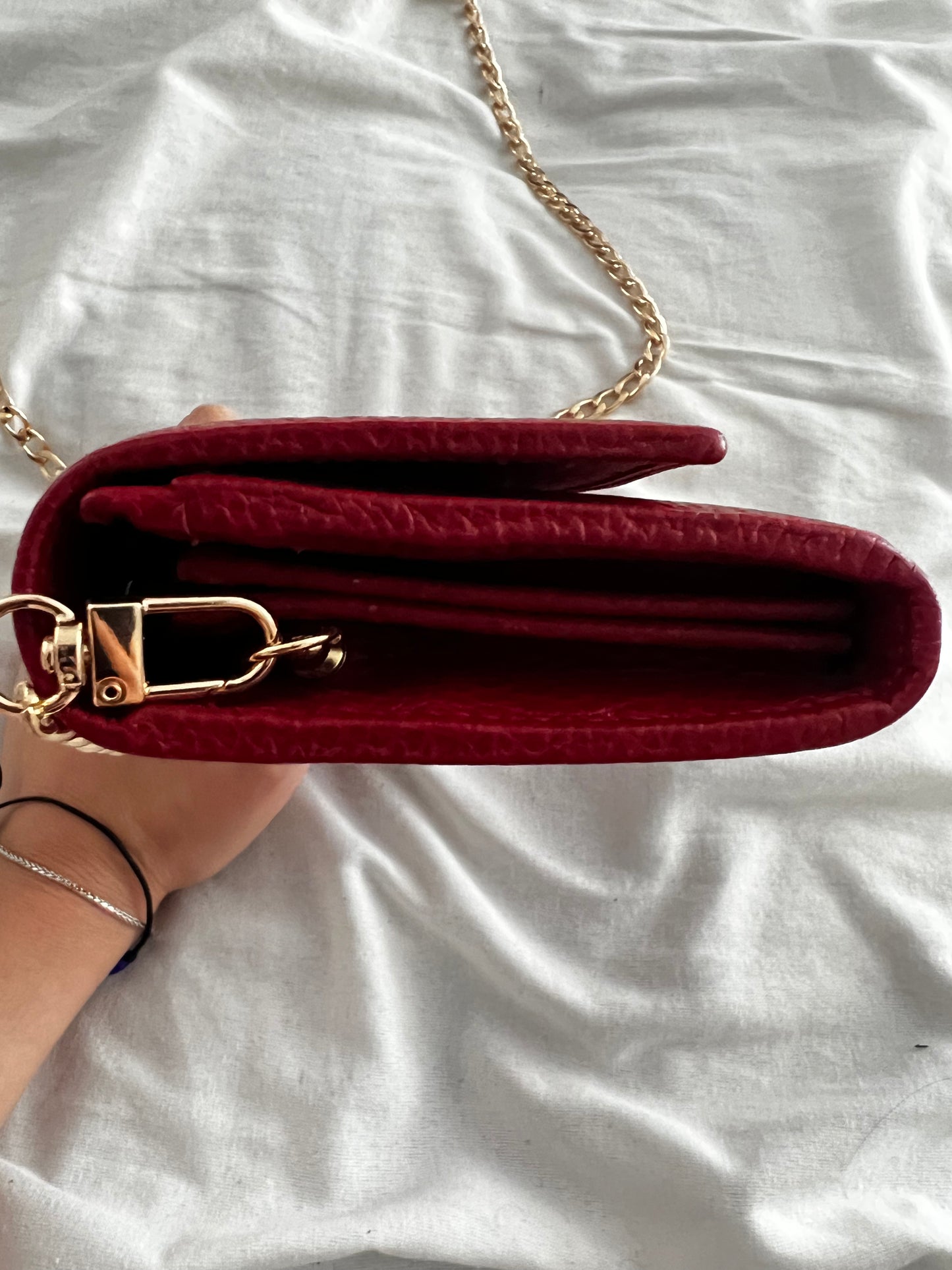 Pre-owned Gucci GG Marmont Wallet On Chain Crossbody Bag