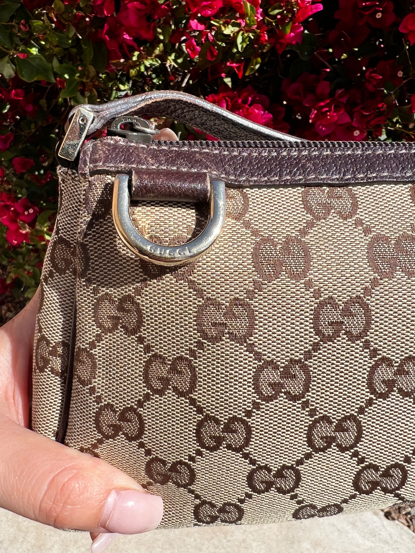 Pre-owned Gucci Monogram Shoulder Bag