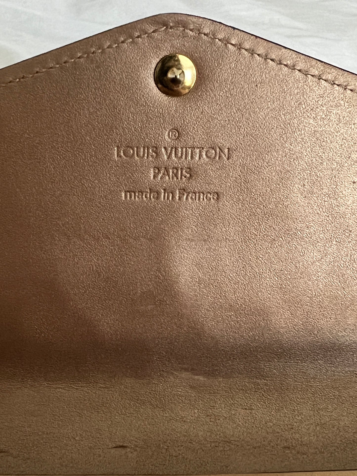 Pre-owned Louis Vuitton Vernis Sarah Wallet On Chain Crossbody Bag