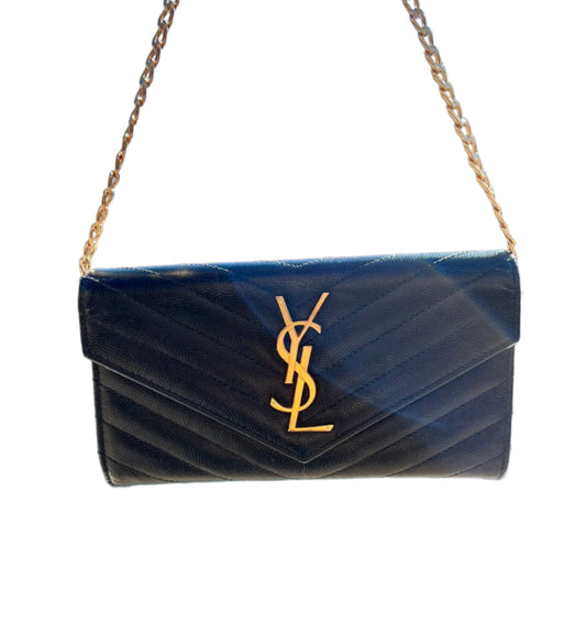 Pre-owned Yves Saint Laurent Wallet son Chain