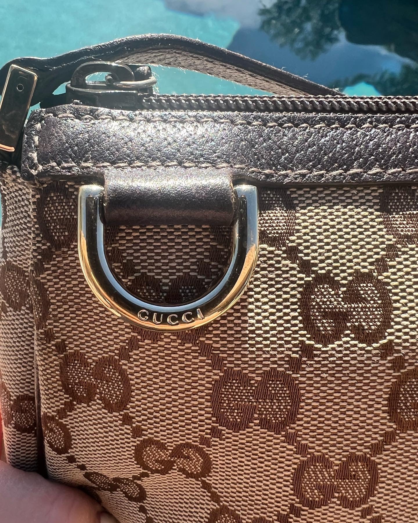 Pre-owned Gucci Monogram Shoulder Bag