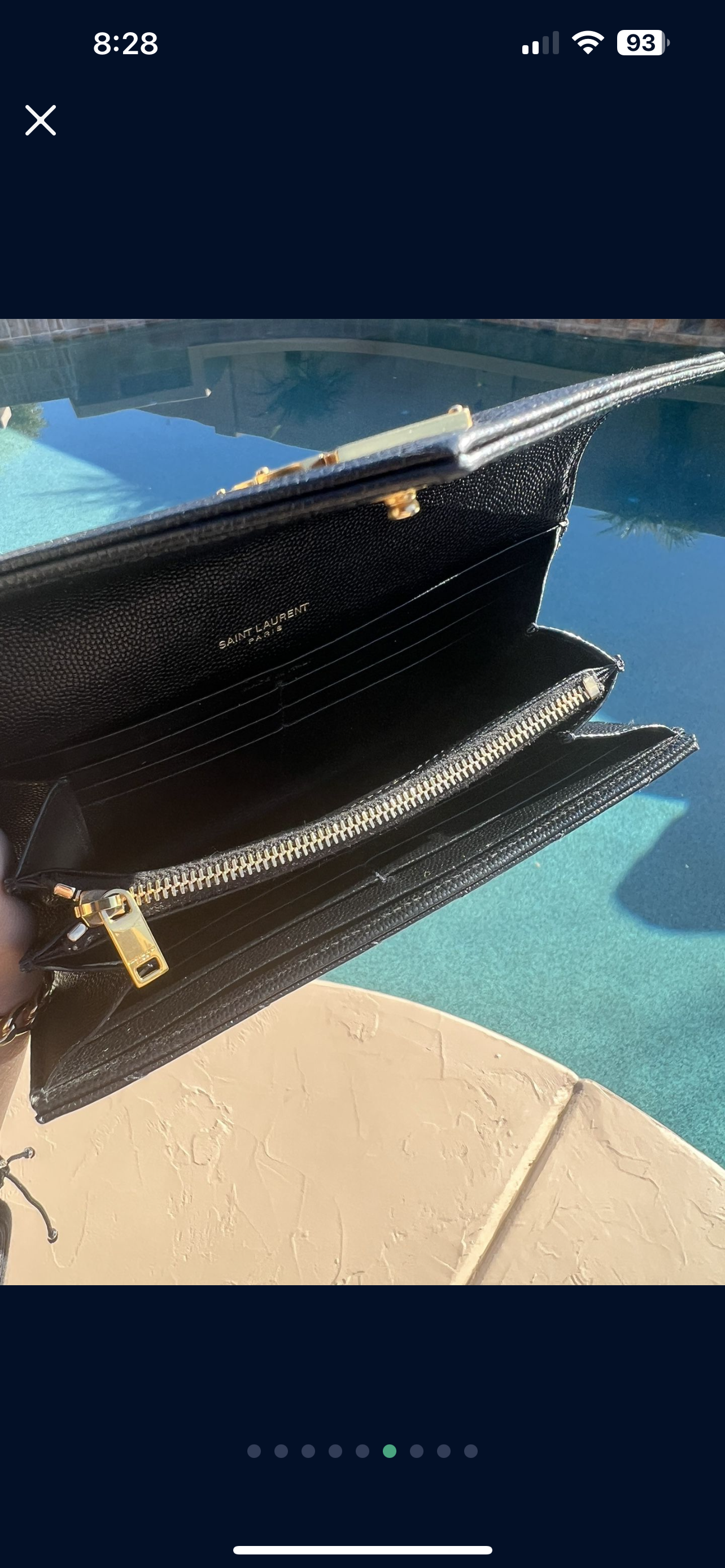 Pre-owned Yves Saint Laurent Wallet son Chain