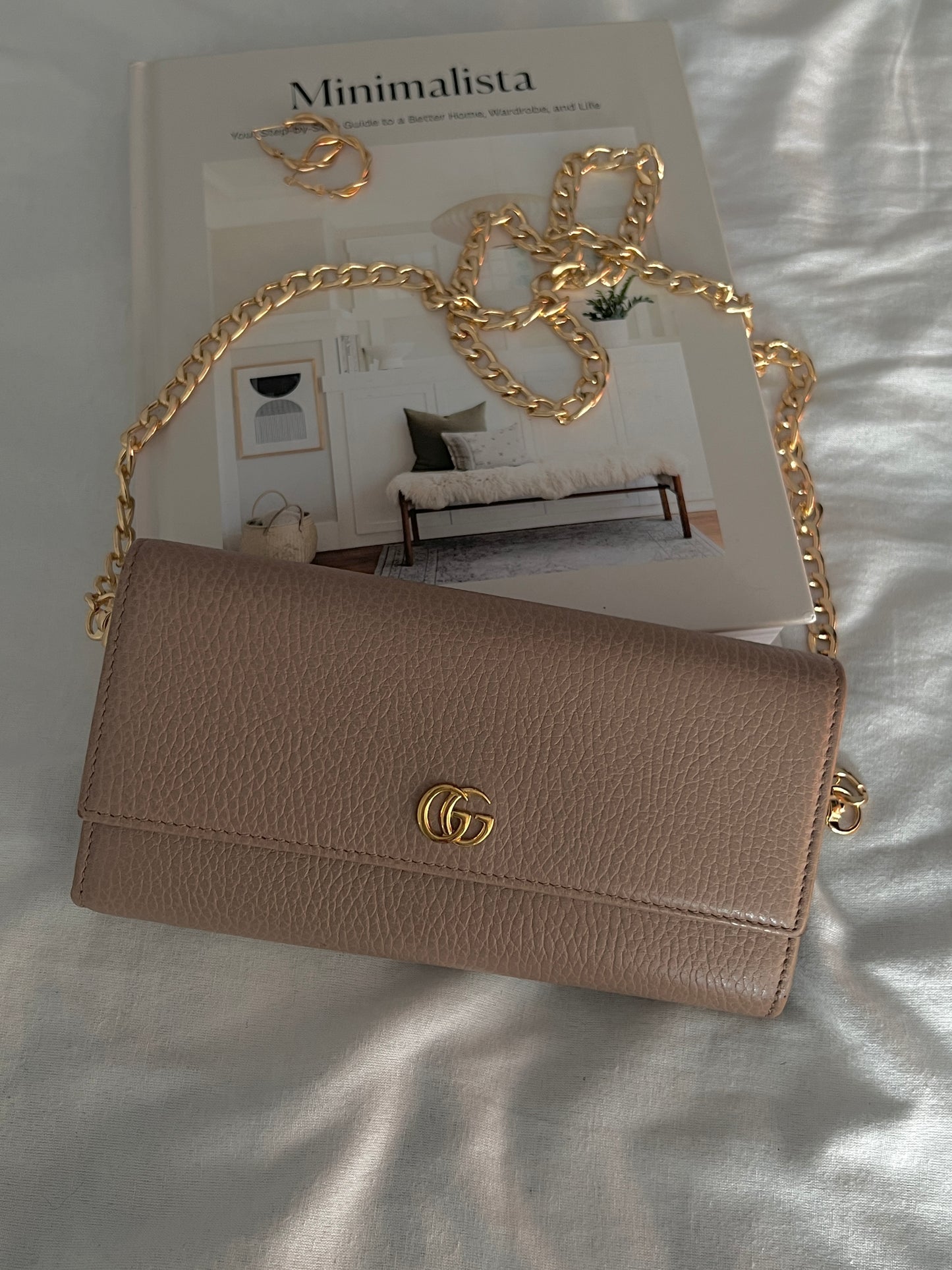 Pre-owned Gucci Marmont Wallet Crossbody Bag