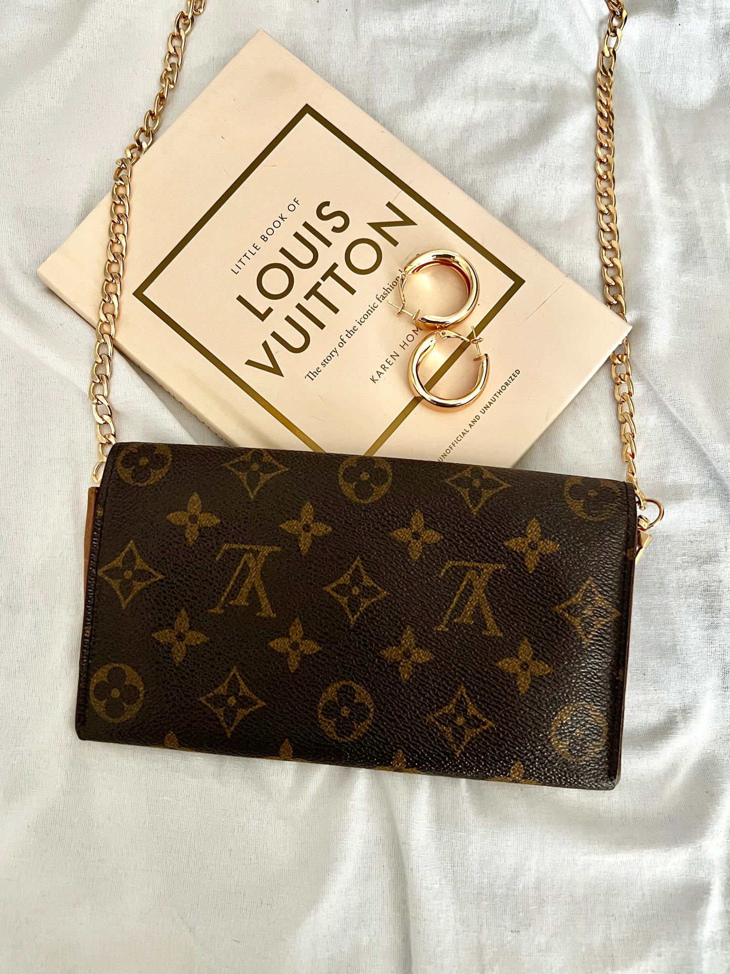 Pre-owned Louis Vuitton Monogram Wallet On Chain Crossbody Bag