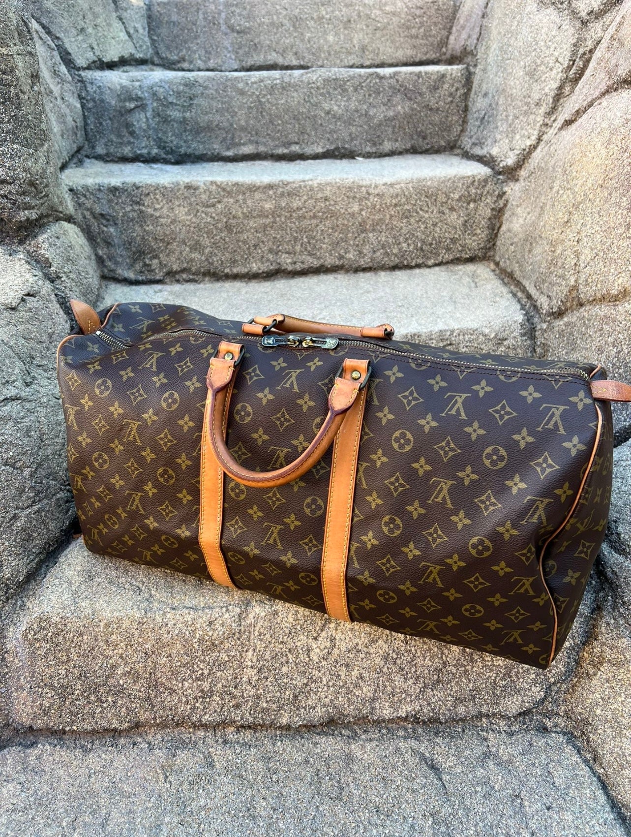 Pre-owned Louis Vuitton Keepall 55 Travel Bag