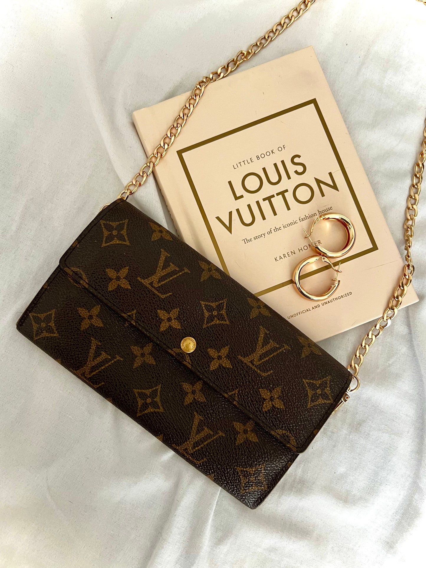 Pre-owned Louis Vuitton Monogram Wallet On Chain Crossbody Bag