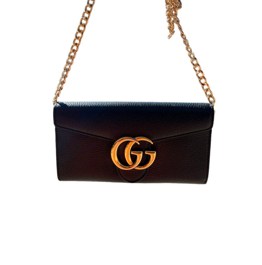 Pre-owned Gucci Marmont Wallet On Chain