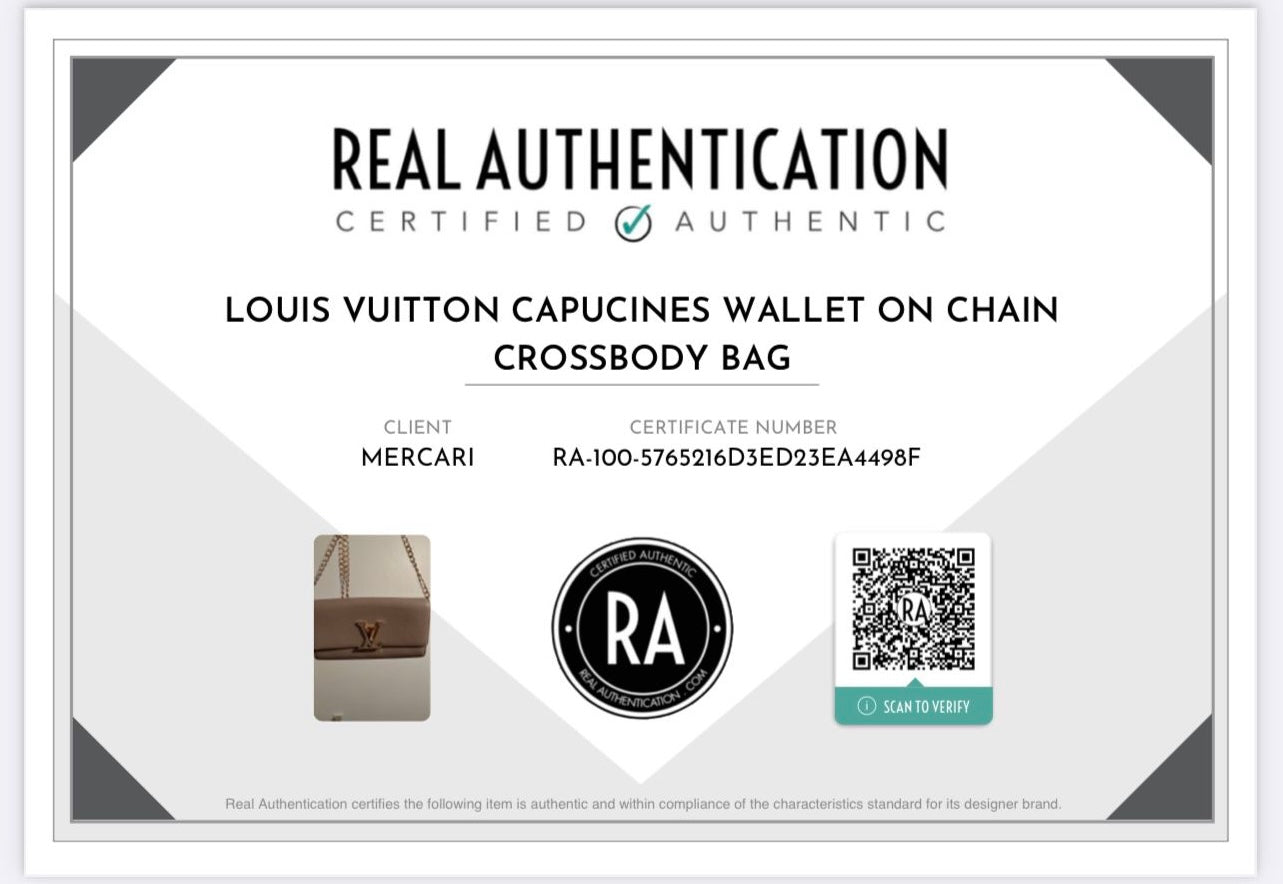 Pre-owned Louis Vuitton Capucines Wallet On Chain