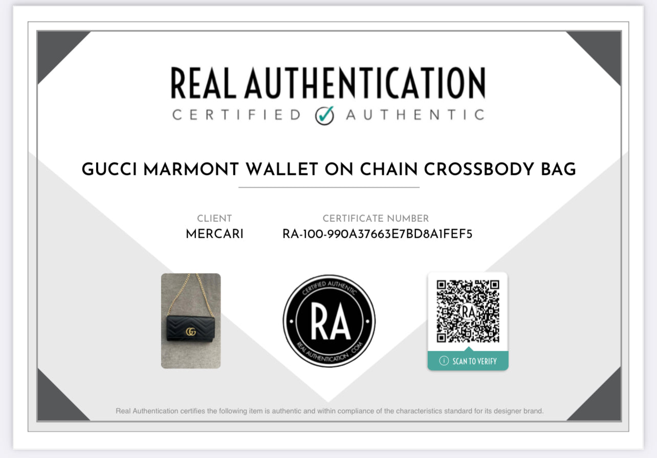 Pre-owned Gucci Marmont Wallet on Chain